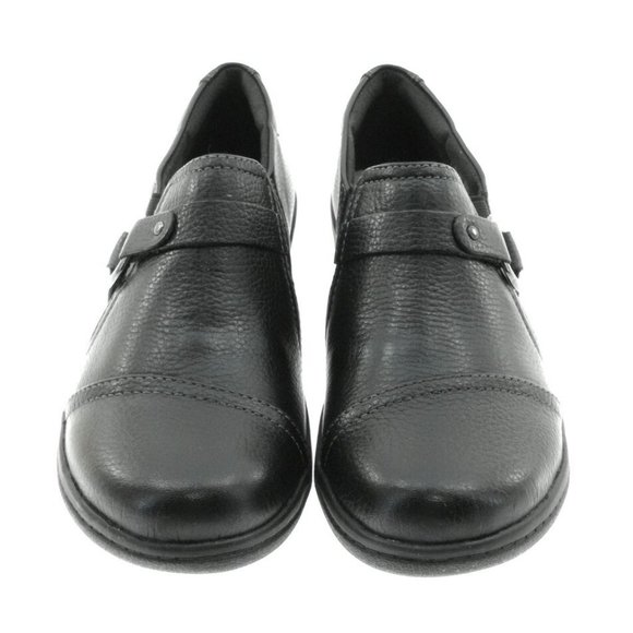 Collection by Clarks Women's Black Cheyn Fame Tumbled Leather Clogs Size 5 - Picture 4 of 4